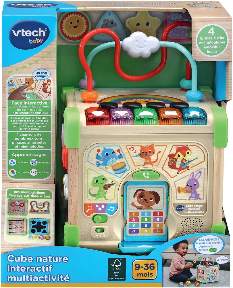 VTECH BABY - CUBE NATURE INTERACTIF MULTI-ACTIVITES