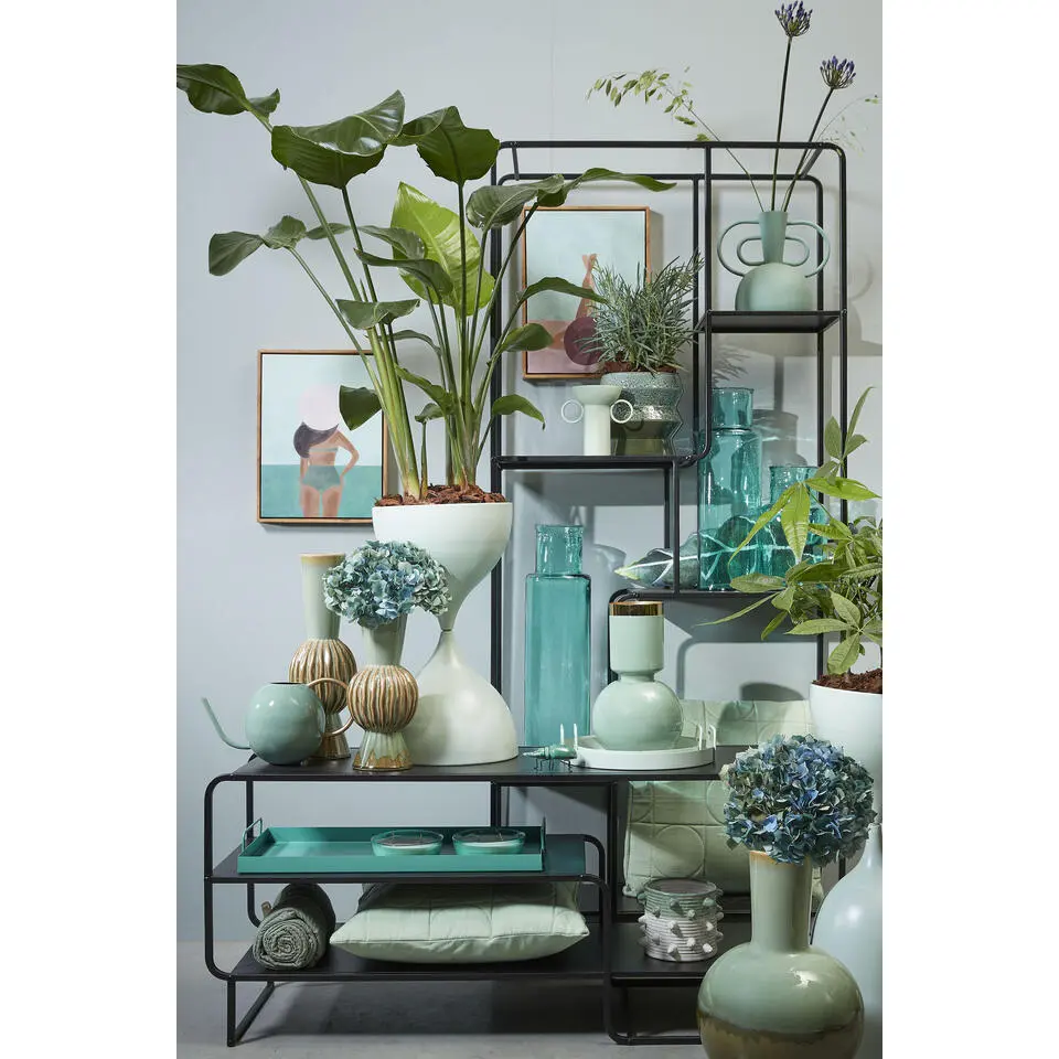Mica Decorations Jules Open kast - L76 x B30 x H178 cm - Zwart