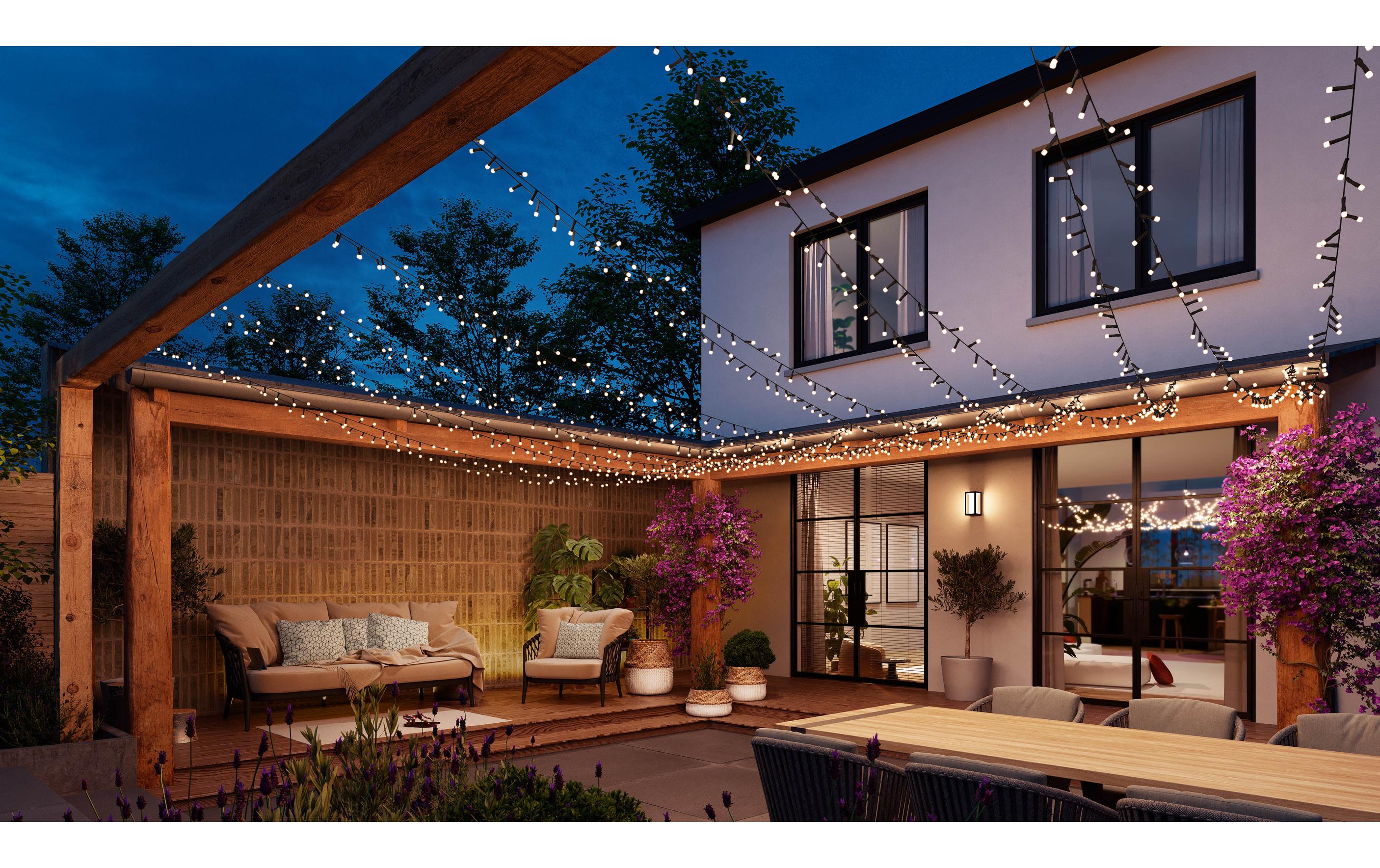 Festavia Lichterkette 40 m 500 LEDs CH<br>Smarte Weihnachtsbeleuchtung für den Innen- und Aussenbereich