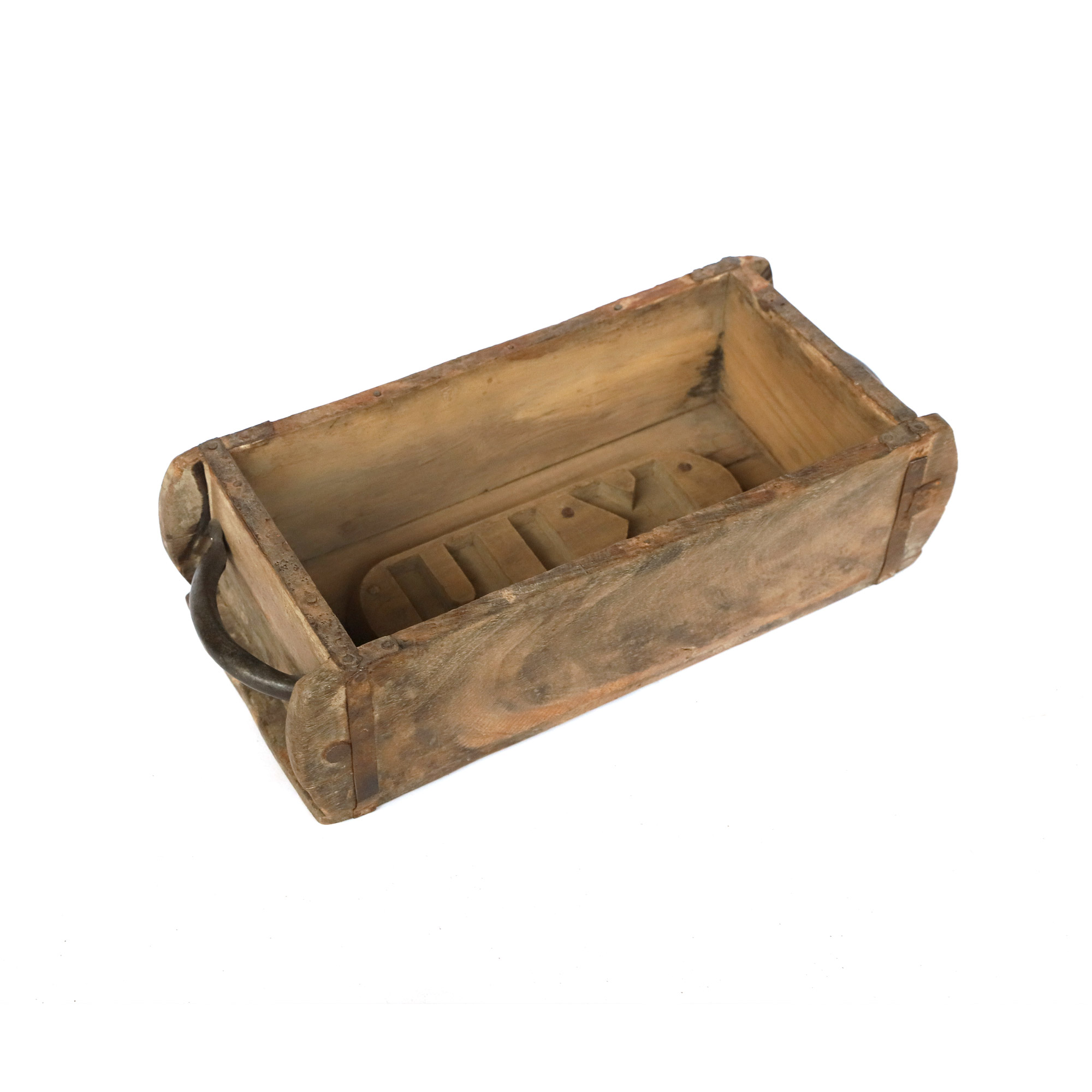 Alte Backsteinformen aus Holz, B 32 cm, H 9 cm, T 15 cm von fischer's lagerhaus