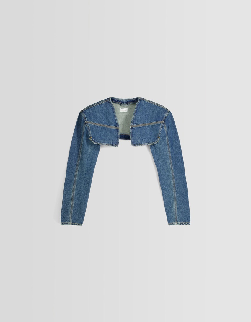 Jaqueta bolero jeans