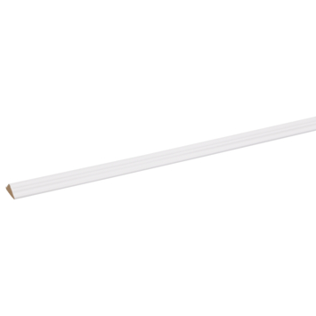 Decorlijst zelfklevend MDF wit folie 9x22 mm 260 cm