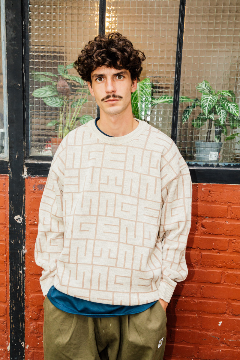 MAZE KNIT COL ROND - NATUREL