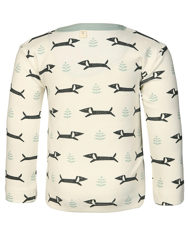 Wickeljacke DACHSY in weiß/hellblau