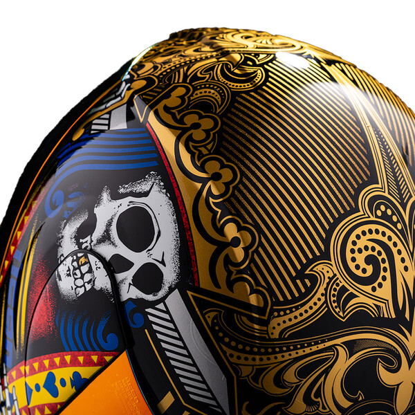 Icon - Casque Airform Suicide King™ Or / Noir / Bleu / Rouge