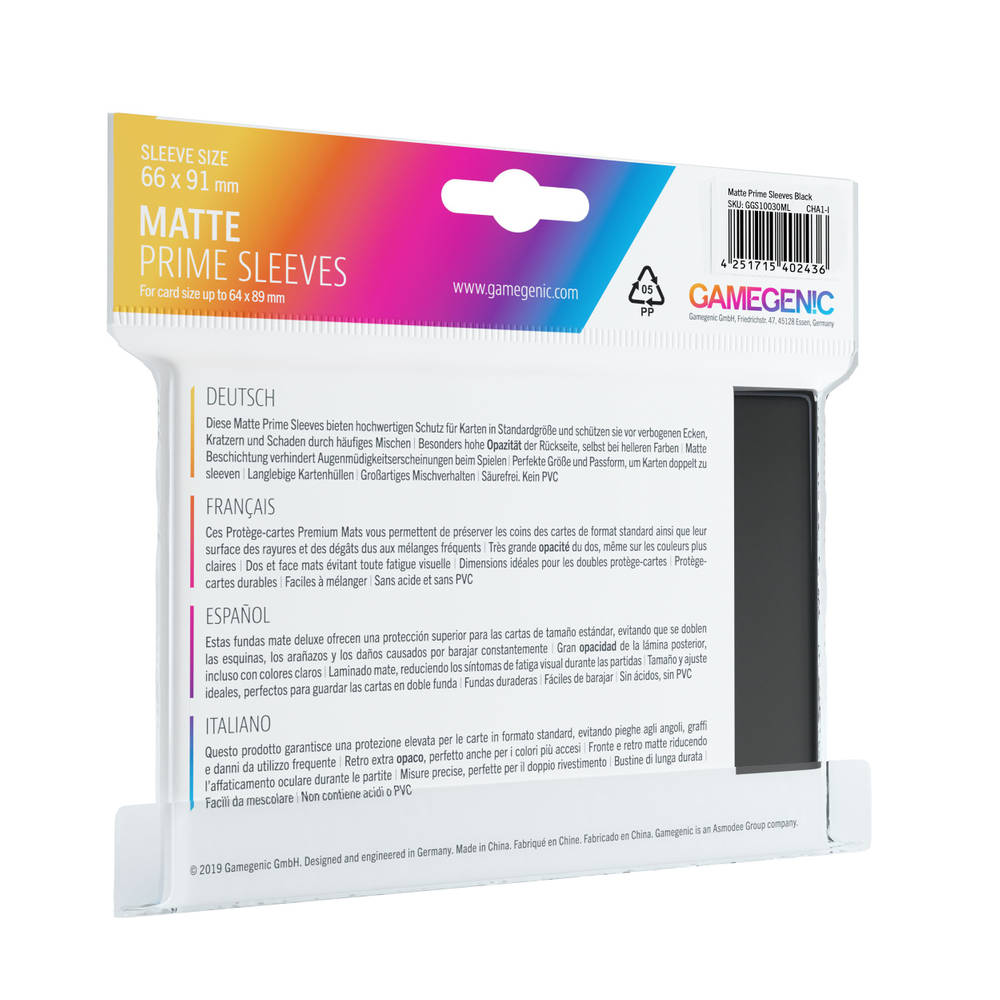 Matte prime sleeves - zwart