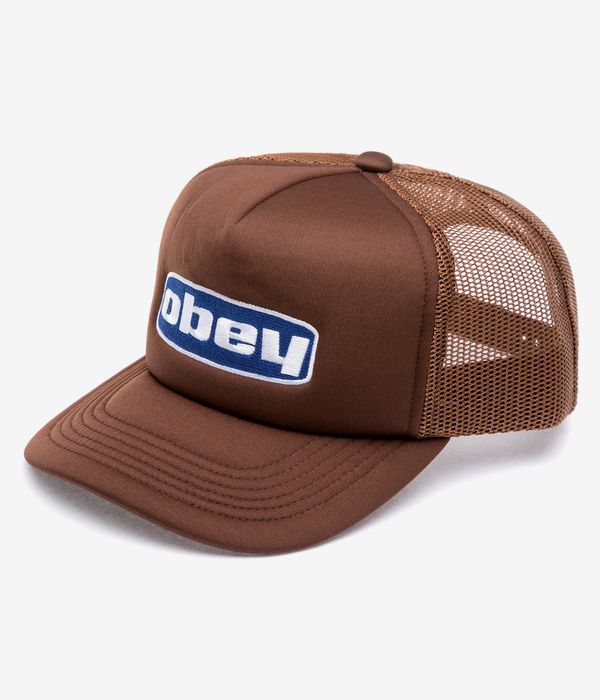 Obey Indirect Trucker Cap (dark brown)