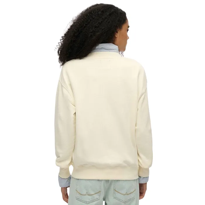 Superdry Embellished Varsity Loose Crew Sweater Dames