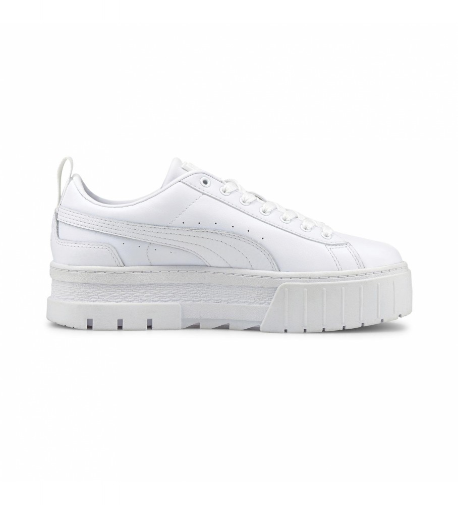 Tênis Puma Mayze Classic Wns de couro branco