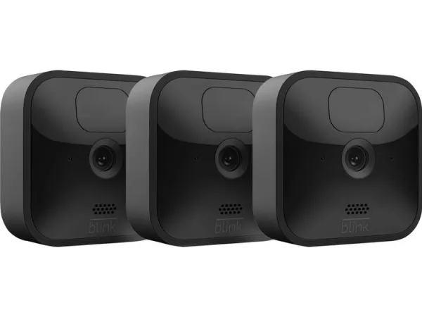 Blink Outdoor - Netværksovervågningskamera - udendørs - vejrbestandig - farve (Dag/nat) - 1080p - audio - trådløs - WiFi (pakke med 3)