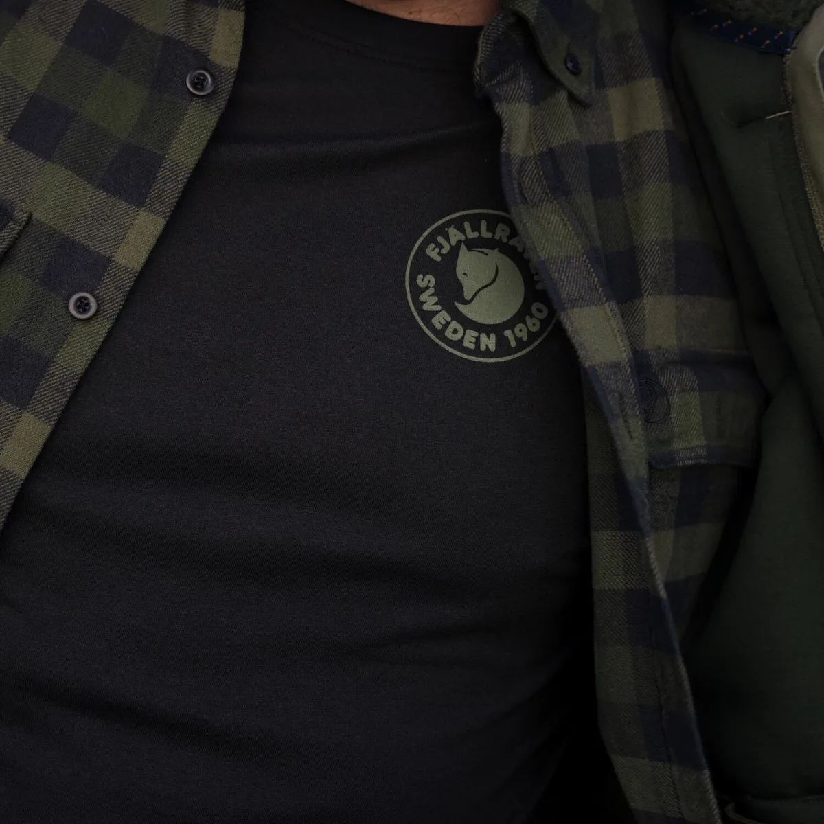 Fjällräven Men's 1960 Logo T-shirt Uncle Blue/Melange