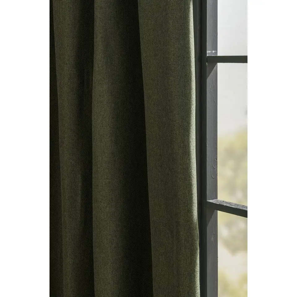 Gordijn Luca - groen - 140x280 cm (1 stuk)