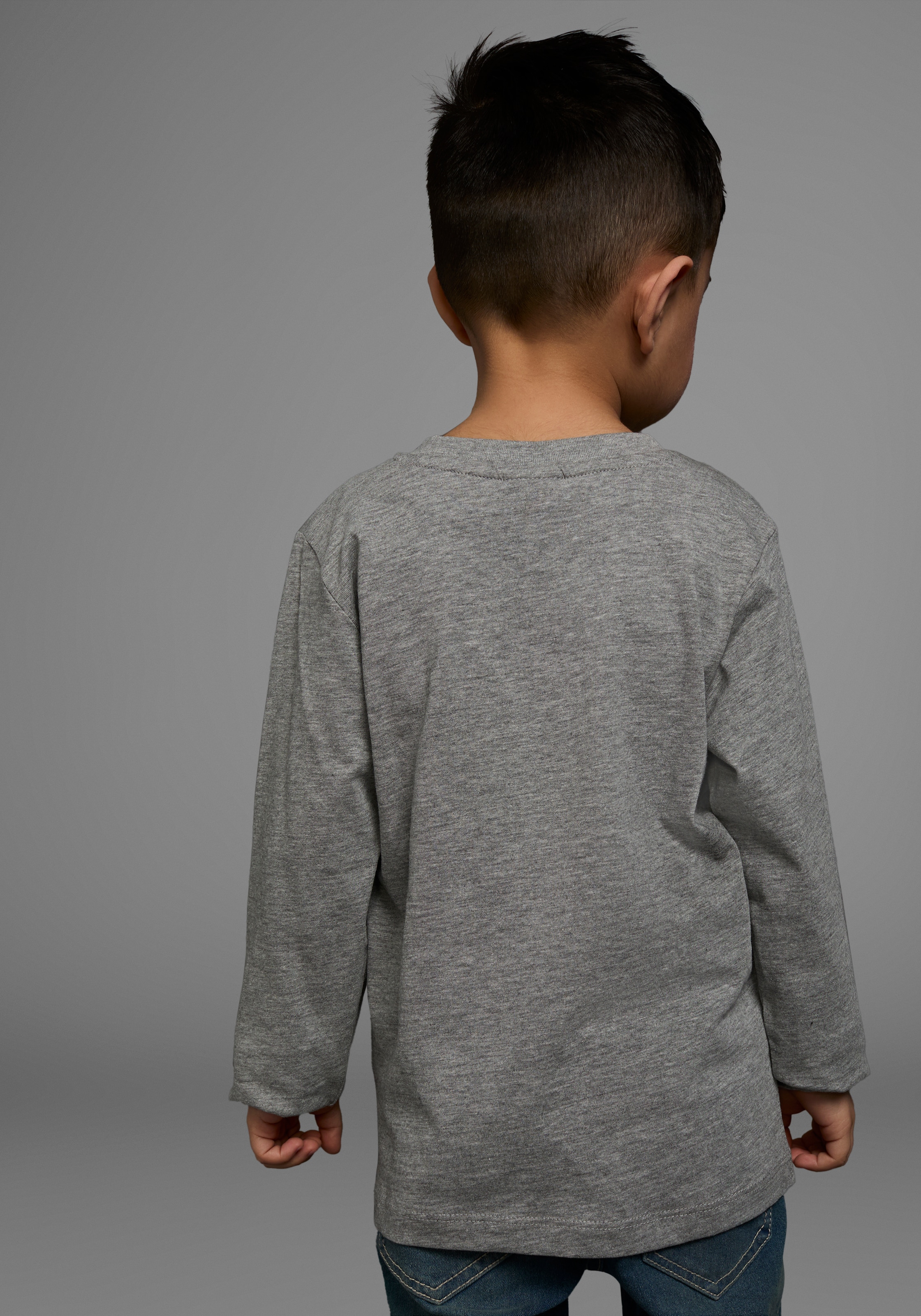 KIDSWORLD Langarmshirt »WER BREMST, VERLIERT!«, Langarm,  dehnbares Material,  aus Baumwolle und Viskose