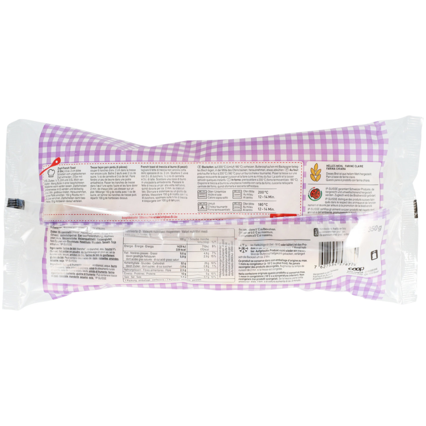 Betty Bossi Frischback Butterzopf IP-Suisse