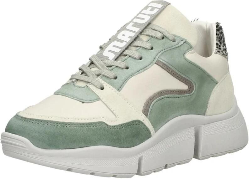 Maruti Cody Suede Leather Green Lage sneakers