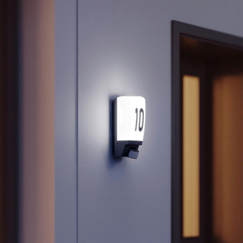 Buitenlamp L1S met sensor zwart