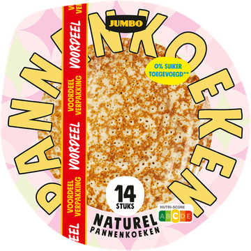 Jumbo Naturel Pannenkoeken Voordeelverpakking 14 Stuks