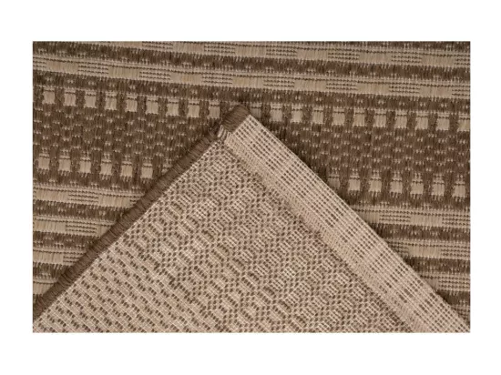 Tapis 170x120cm, design F105A coloris café - Confort et élégance pour votre intérieur