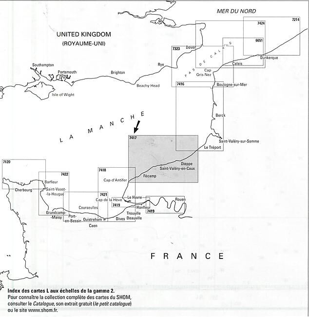 EPSHOM - 7417L ABORDS DE FECAMP ET DE DIEPPE