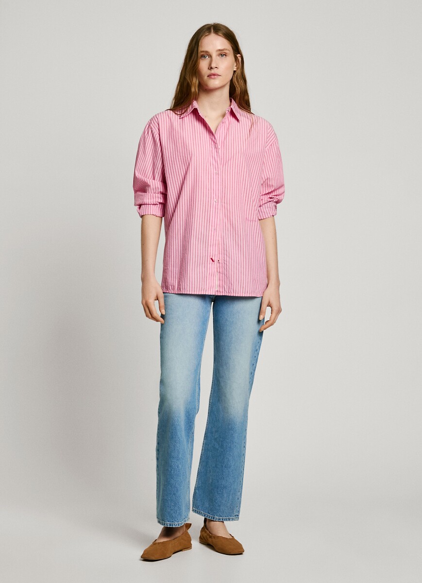 PEPE JEANS<br>Camisa com listras finas