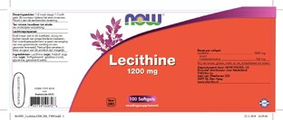 NOW Lecithine 1200mg Capsules 100ST