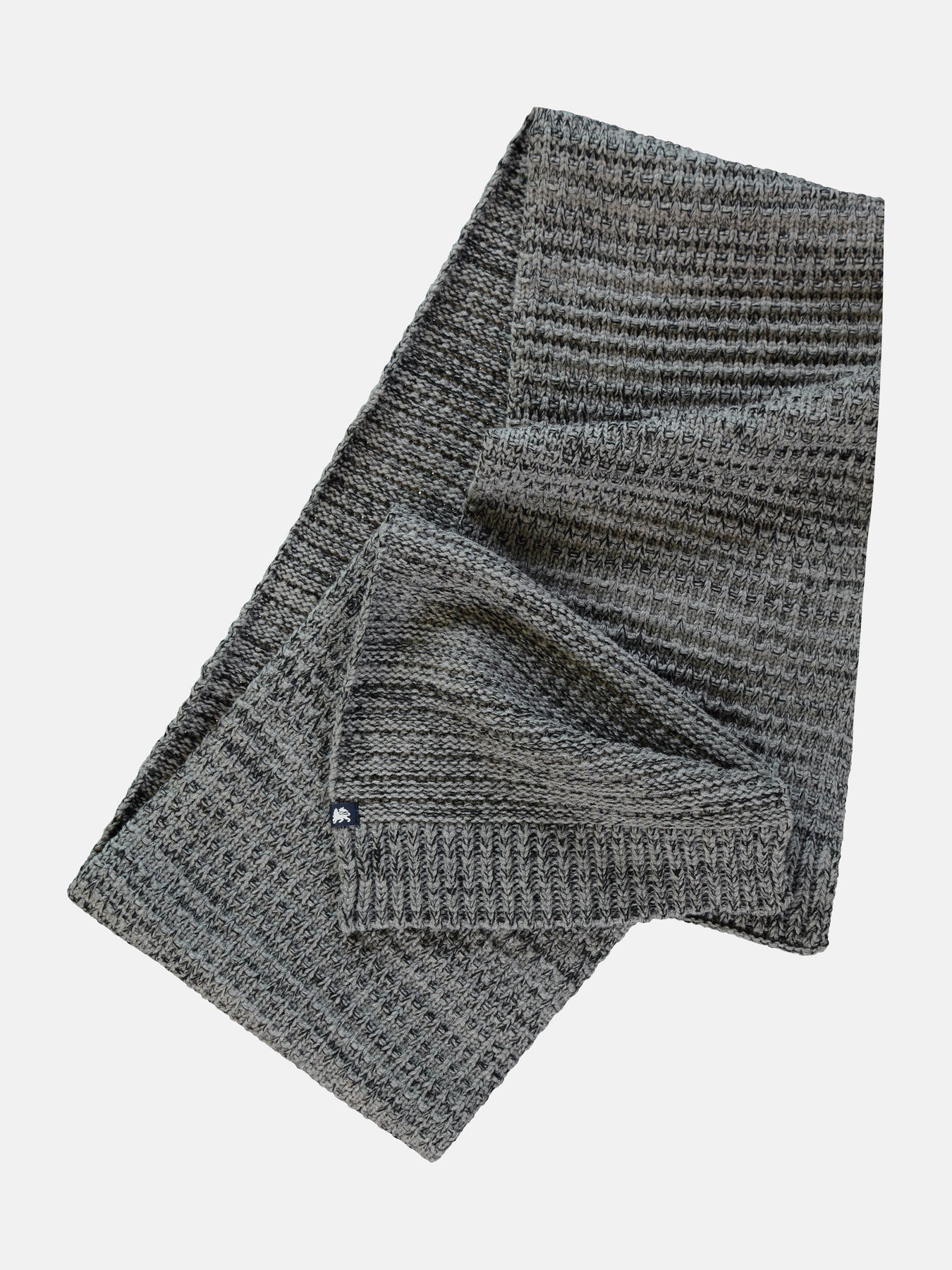 Melierter Grob-Strickschal