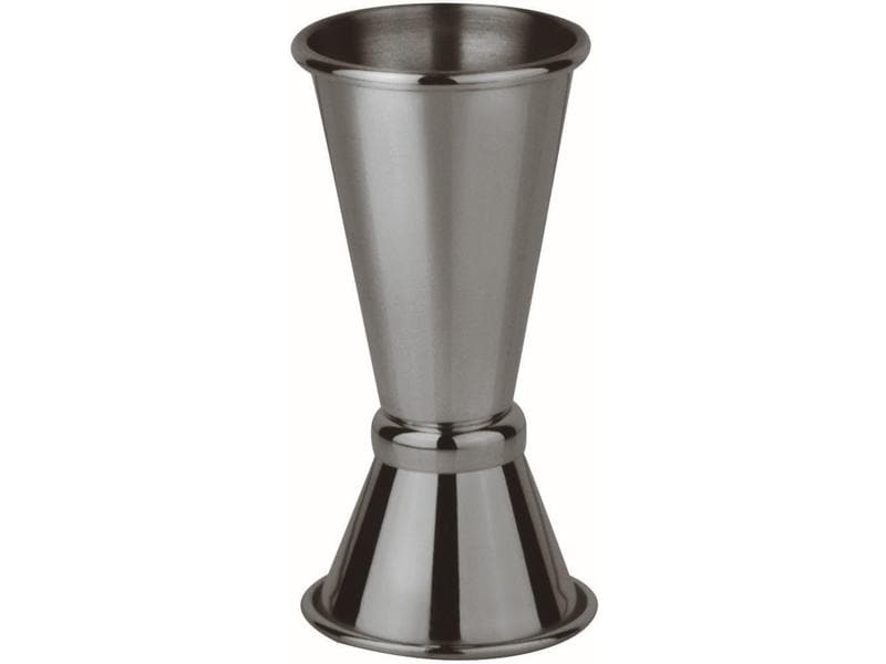 Paderno Cocktail-Doppelmass 40/20 ml, Grau/Schwarz Cocktail-Messbecher