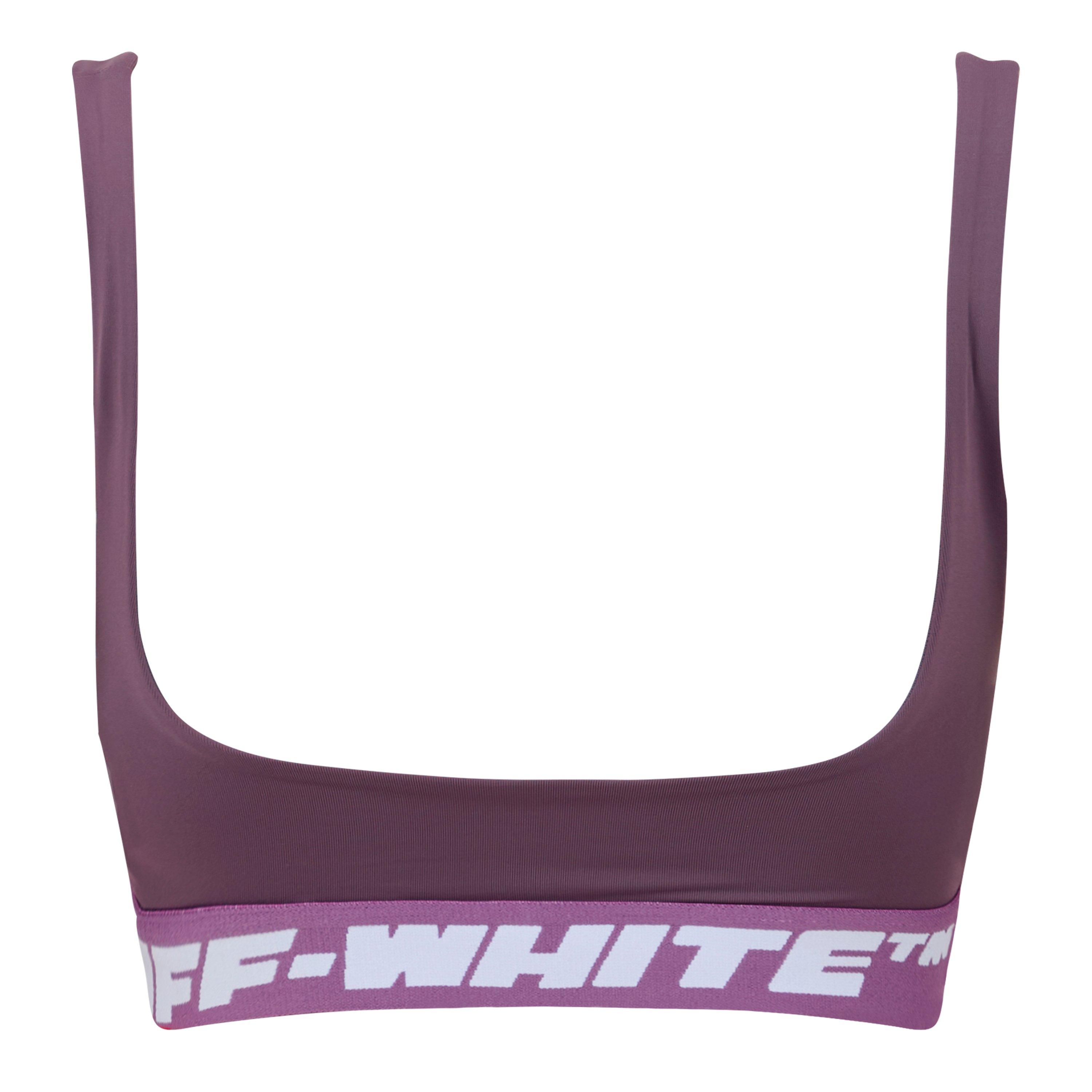 Off White Logo Band Bra