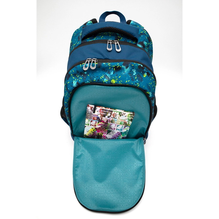 neoxx Fly Schulrucksack Petrol Extreme
