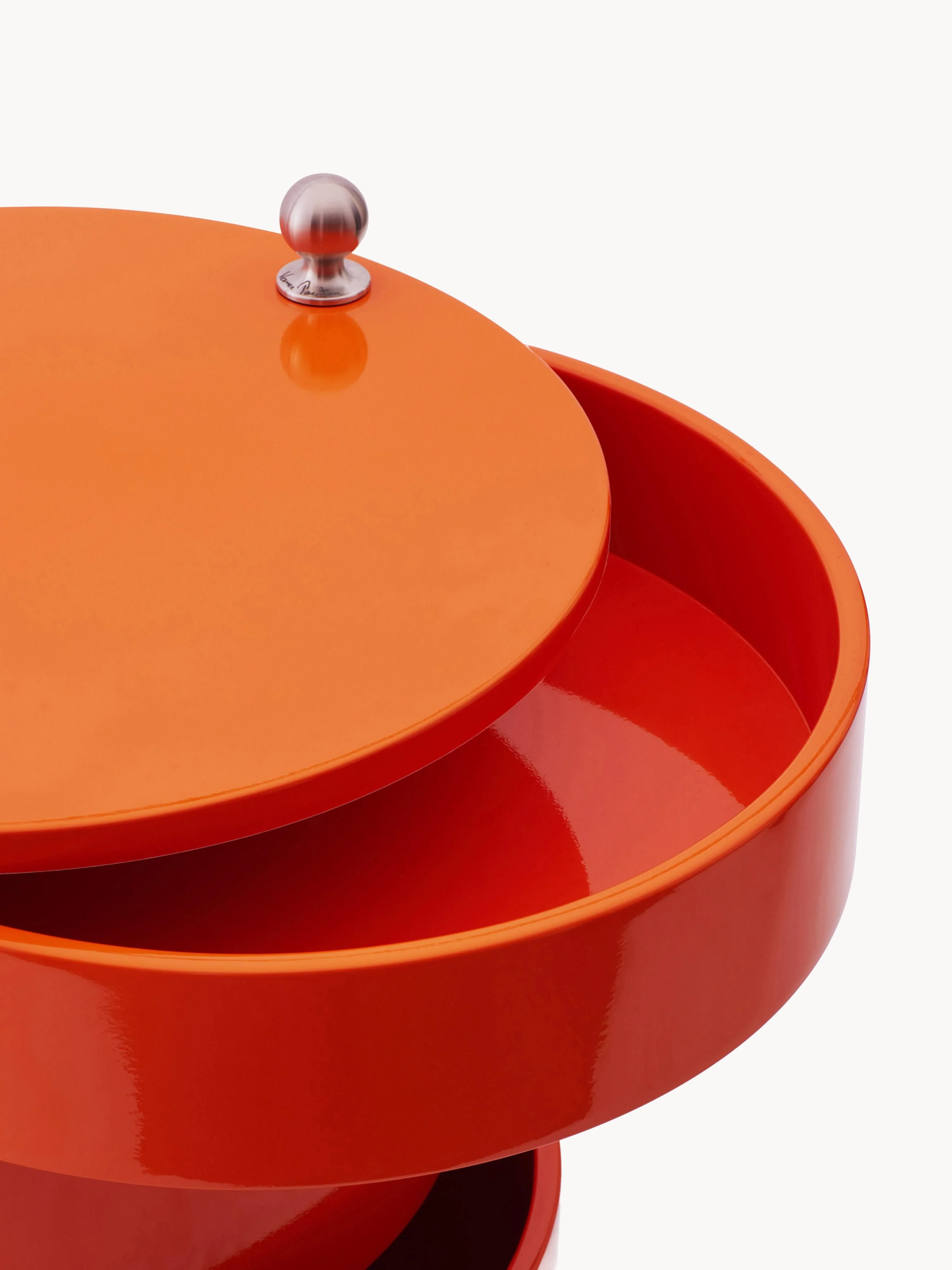 Ronde rolcontainer Barboy, Design Verner Panton