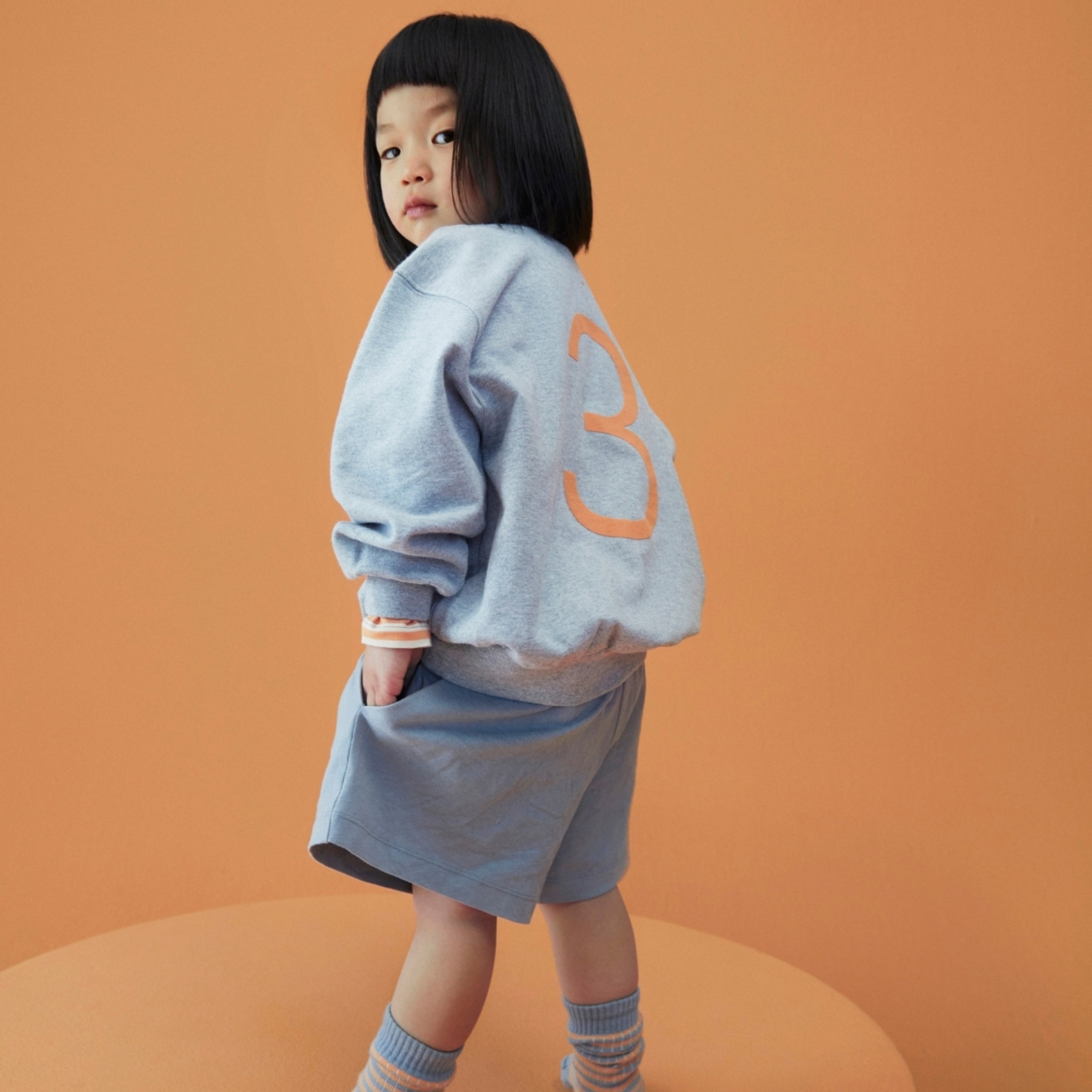 Shorts Button Stone Grey