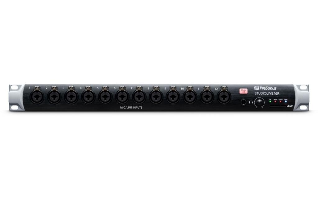 Mischpult StudioLive 16R – 16-Kanal, digital<br>Rackmixer, Stagebox und Audiointerface mit 18 Eingängen und 16 Kanälen