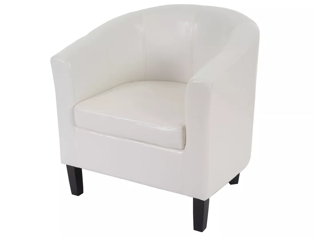 Fauteuil de salon Stafford H379, blanc
