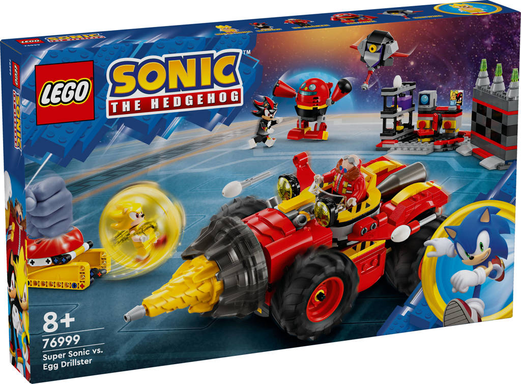 Super Sonic vs. Egg Drillster Set met Shadow en Dr. Eggman 76999 Sonic