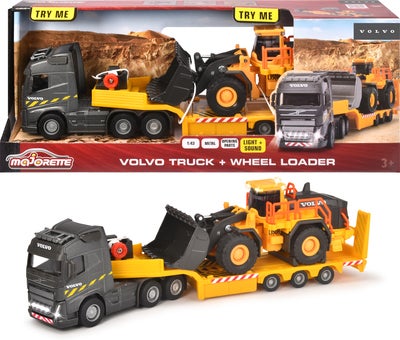 Majorette Grand Series Volvo FH-16 Lastebil med L350H Hjullaster