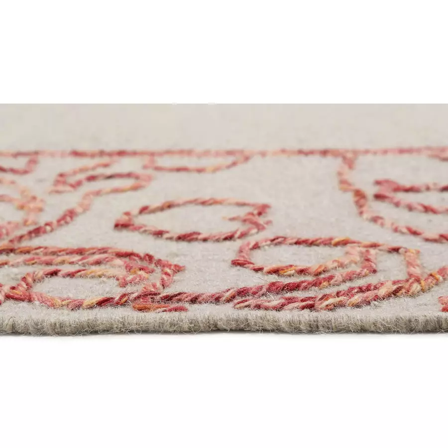 Esprit Kurzflorteppich Kayla Kelim Border rot