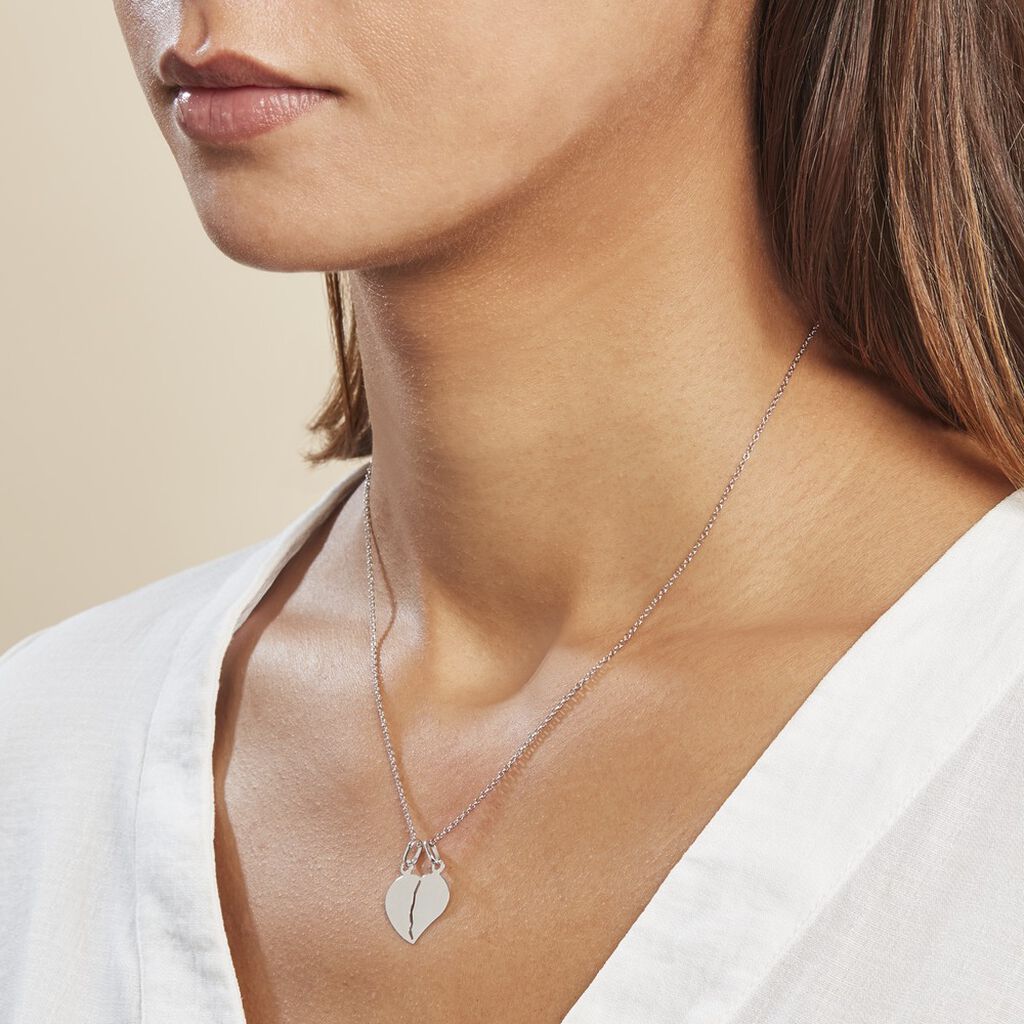 Pendentif Eudocie Or Blanc