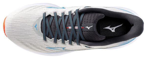 Chaussures Running Mizuno Wave Rider 28 Blanc/Bleu/Rouge Homme
