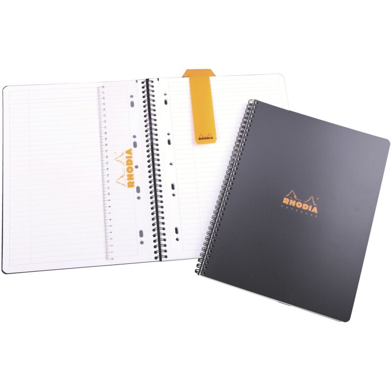 Cahier spirale Rhodiactive Notebook A4 23 x 30 cm - petits carreaux - 160 pages