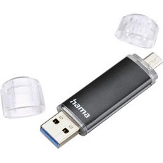 Clé USB 3.0 'Laeta Twin', 128 GB, noir