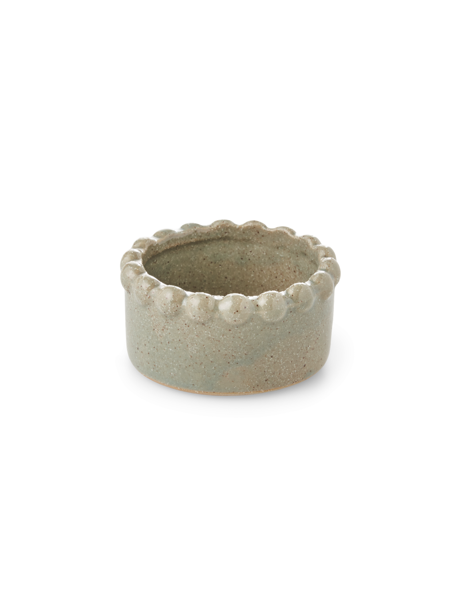 Fyrfadsstage | Porcelæn. Ø6,2 x 3,1 cm. | Thyme Green