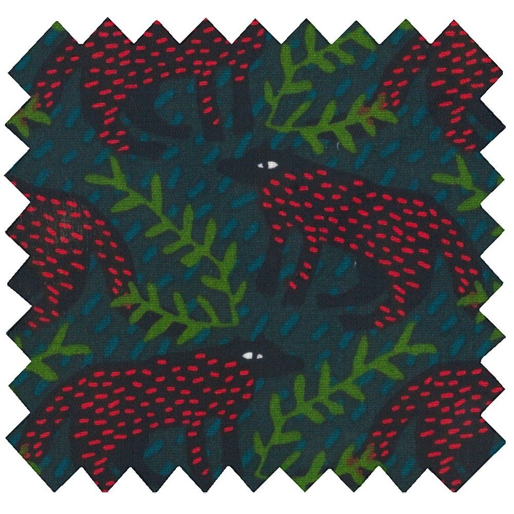 Tissu Enduit Au Mètre Loup Des Bois