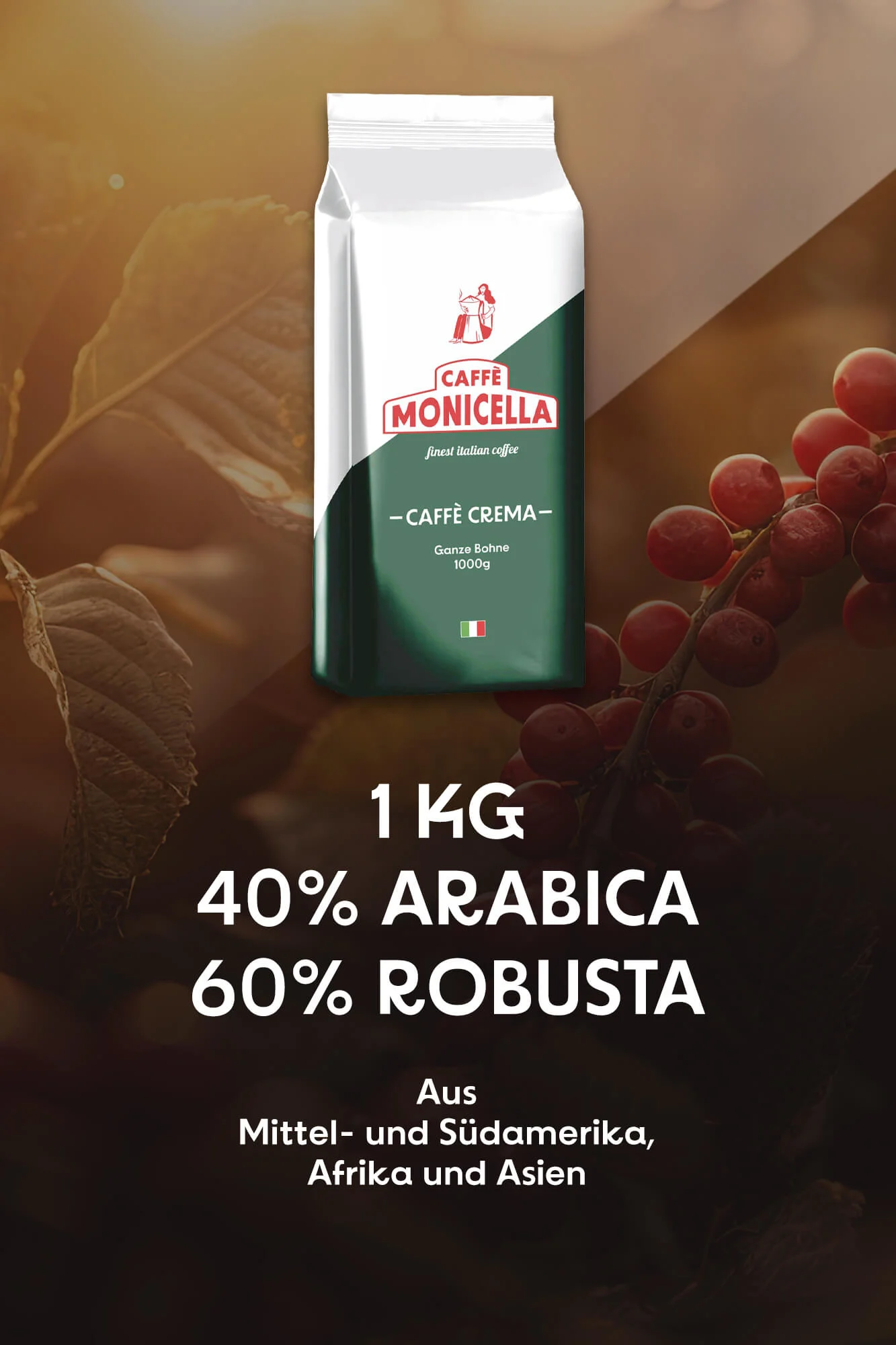 Caffè Monicella Caffè Crema Vorteilspaket 3kg