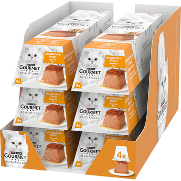 Gourmet Revelations Mousse Kattenvoer nat met Kip 4 x 57g