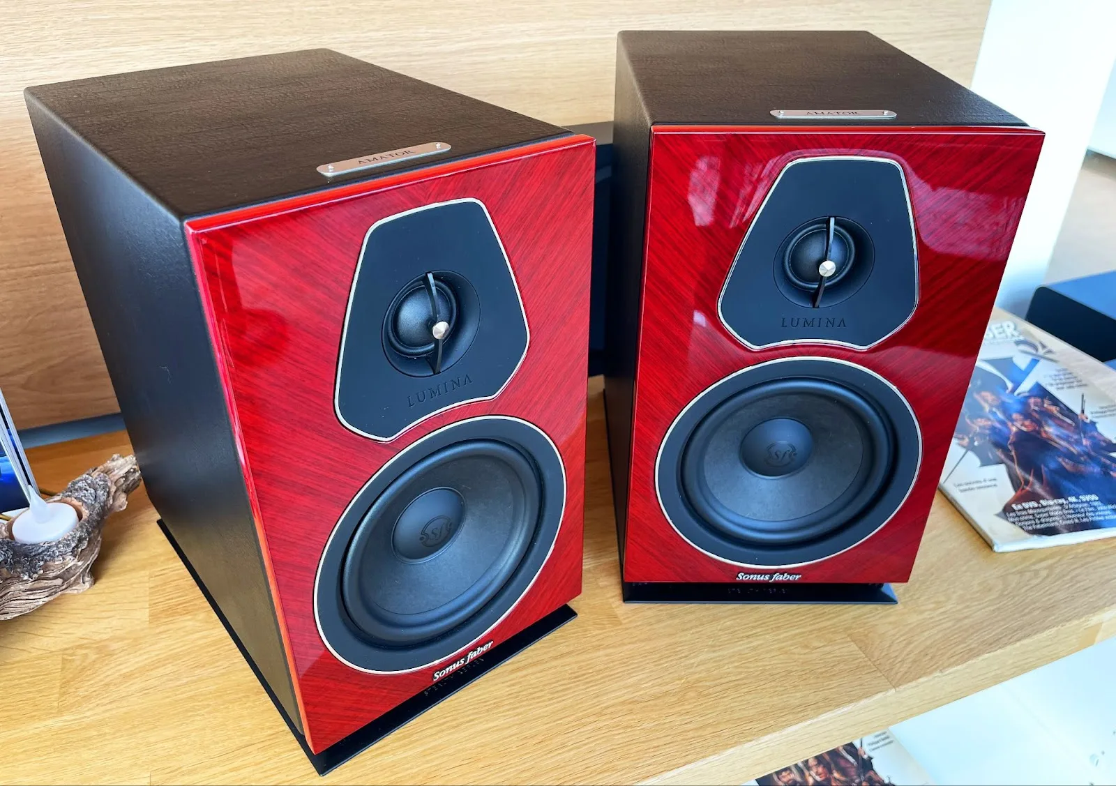 Sonus Faber Lumina II Amator Rouge brillant (la paire) Enceintes bibliothèque