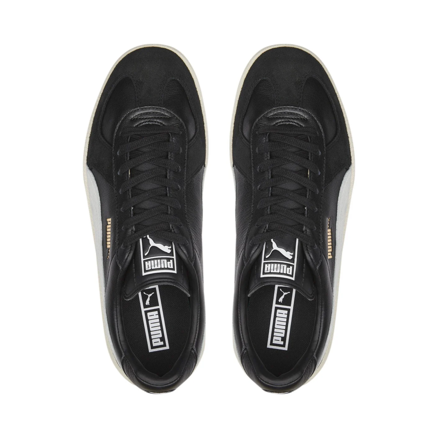 PUMA Army Trainer Sneakers Zwart Lichtgrijs Goud Wit
