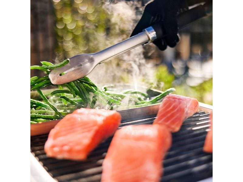 Weber Standgrill Elektro Lumin, Schwarz Elektrogrill mit Stand
