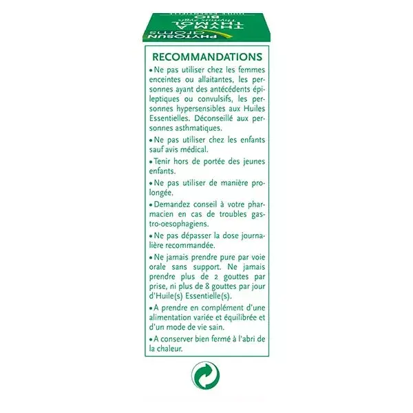 Óleo Essencial de Tomilho Orgânico Phytosun Arôms com Timol 10ml