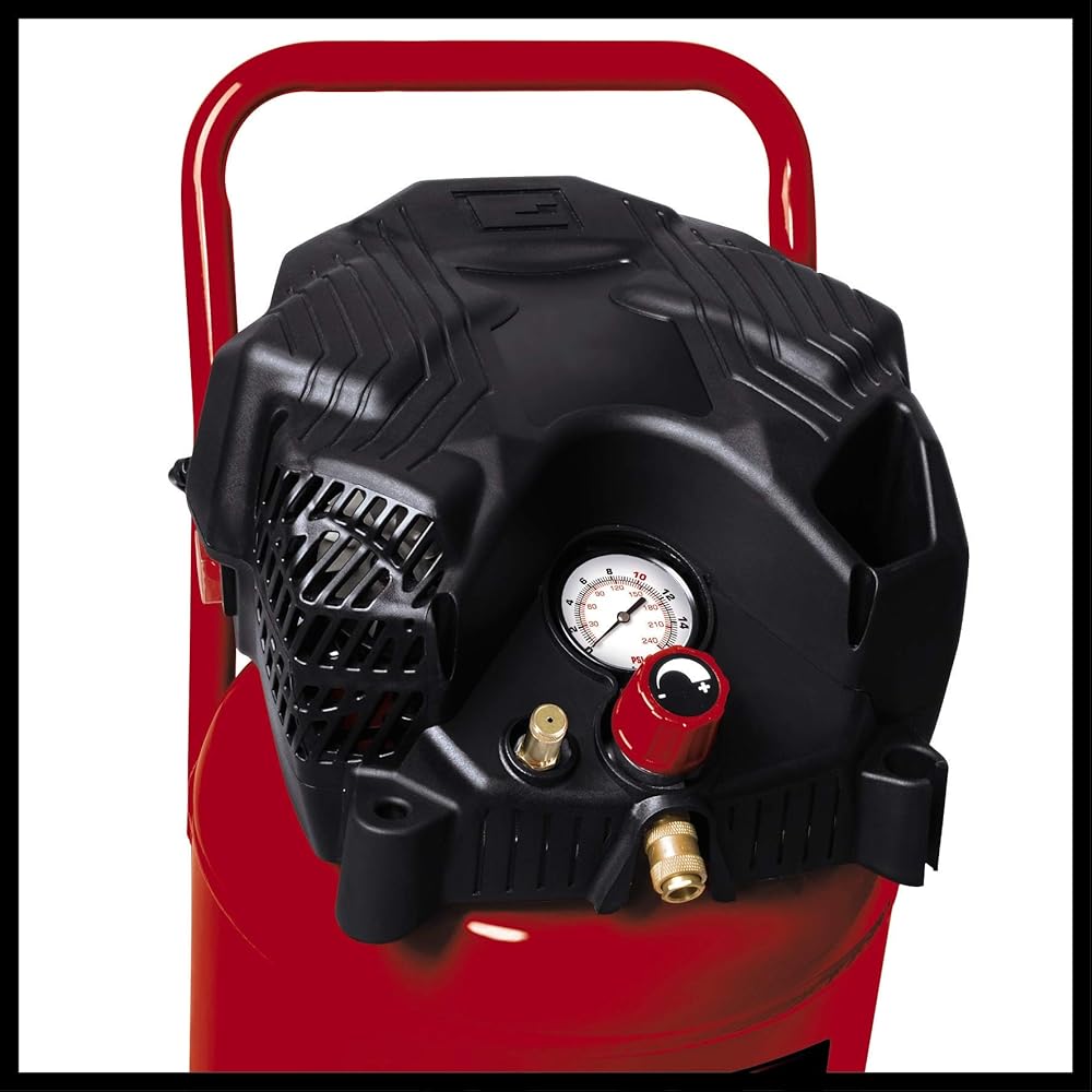 Einhell Compresseur TH-AC 240/50/10 OF (Puissance moteur 1500 W, 50 L) & Accessoire Tuyau HP 15 m pour compresseur, Pression maximale 15 bar, Raccord 1/4 : Bricolage