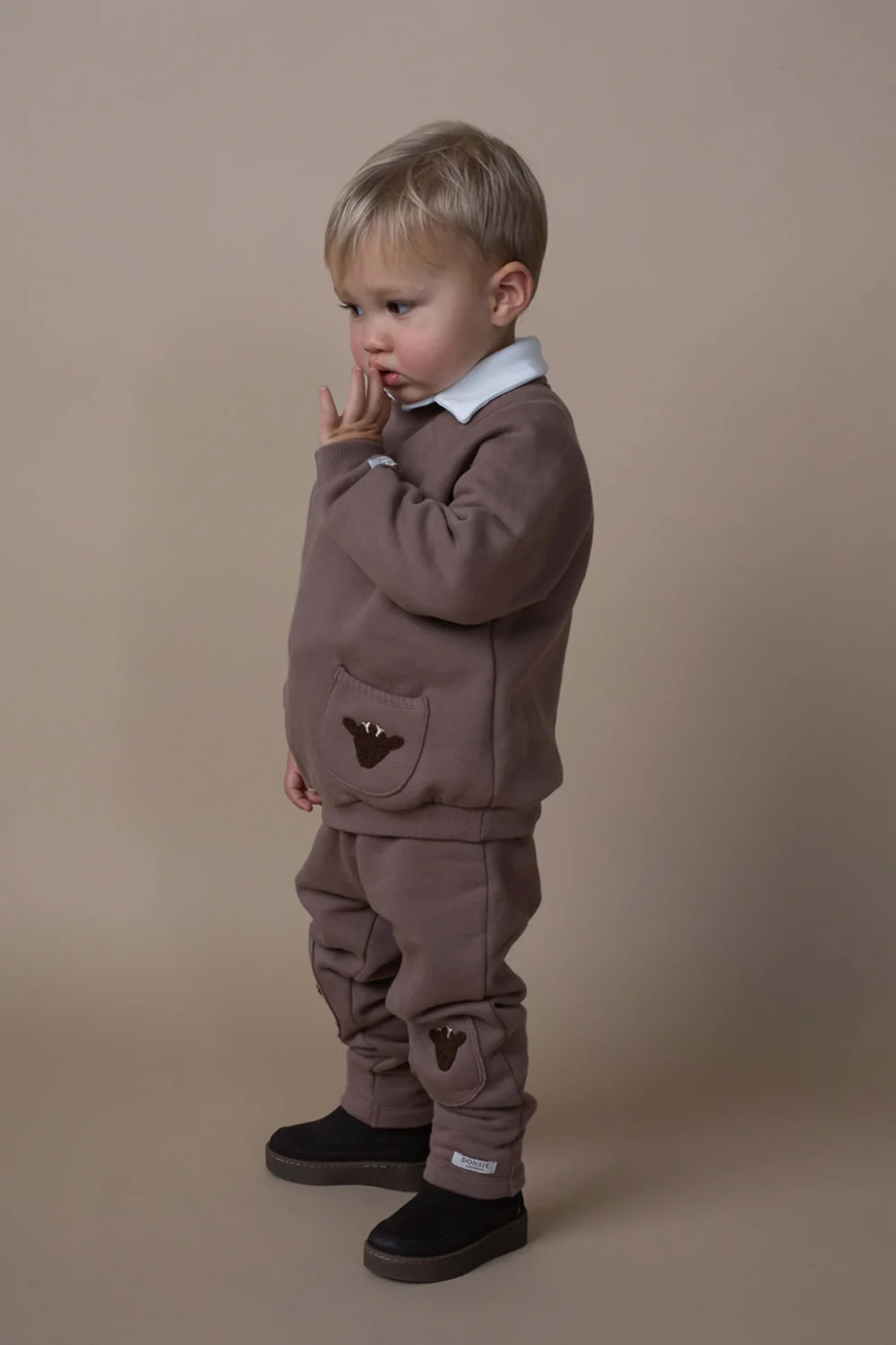 Foppe Sweater | Stags | Toffee
